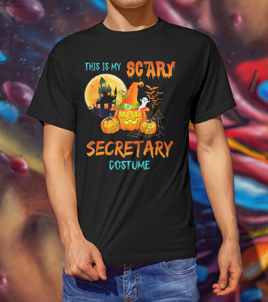 This Is My Scary Secretary Costume T-Shirt