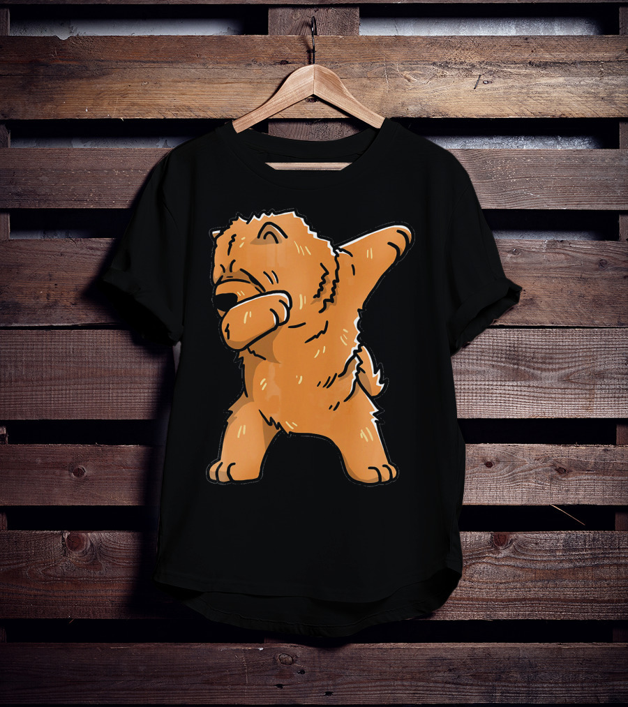 Chow Chow Dabbing Dog Cartoon T-Shirt