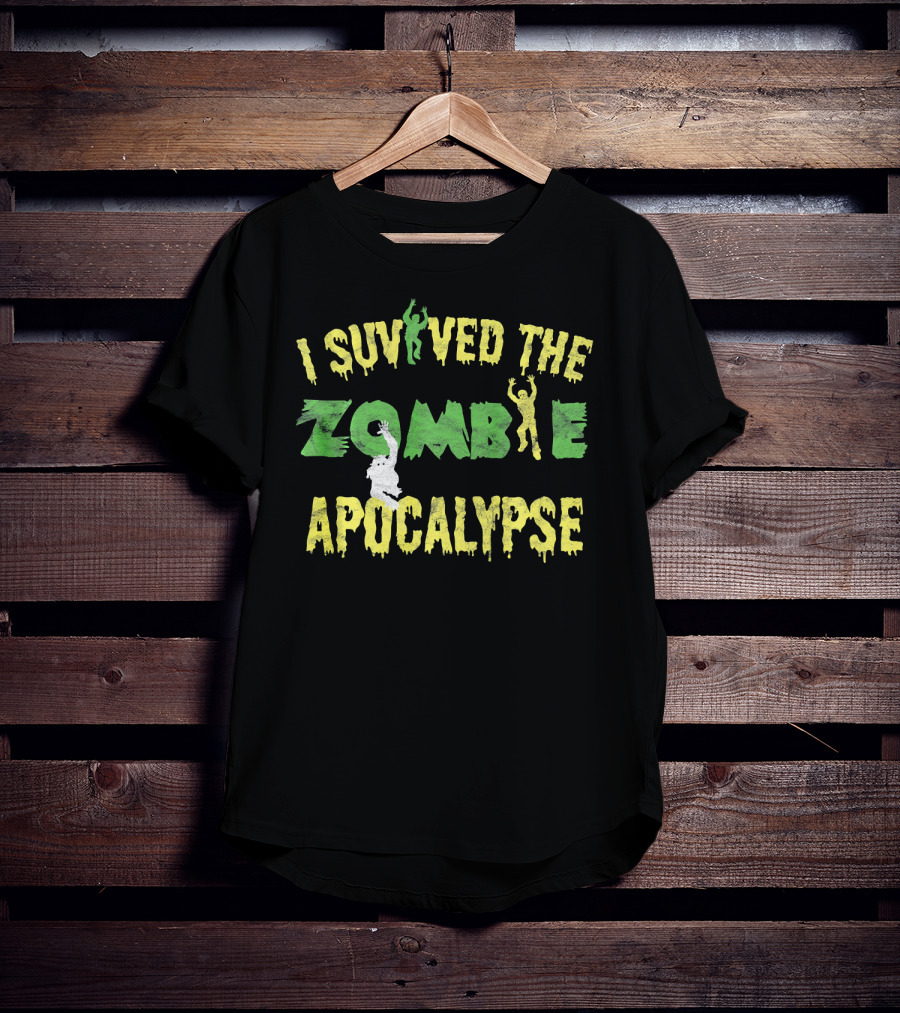 I Survived The Zombie Apocalypse Halloween T-Shirt