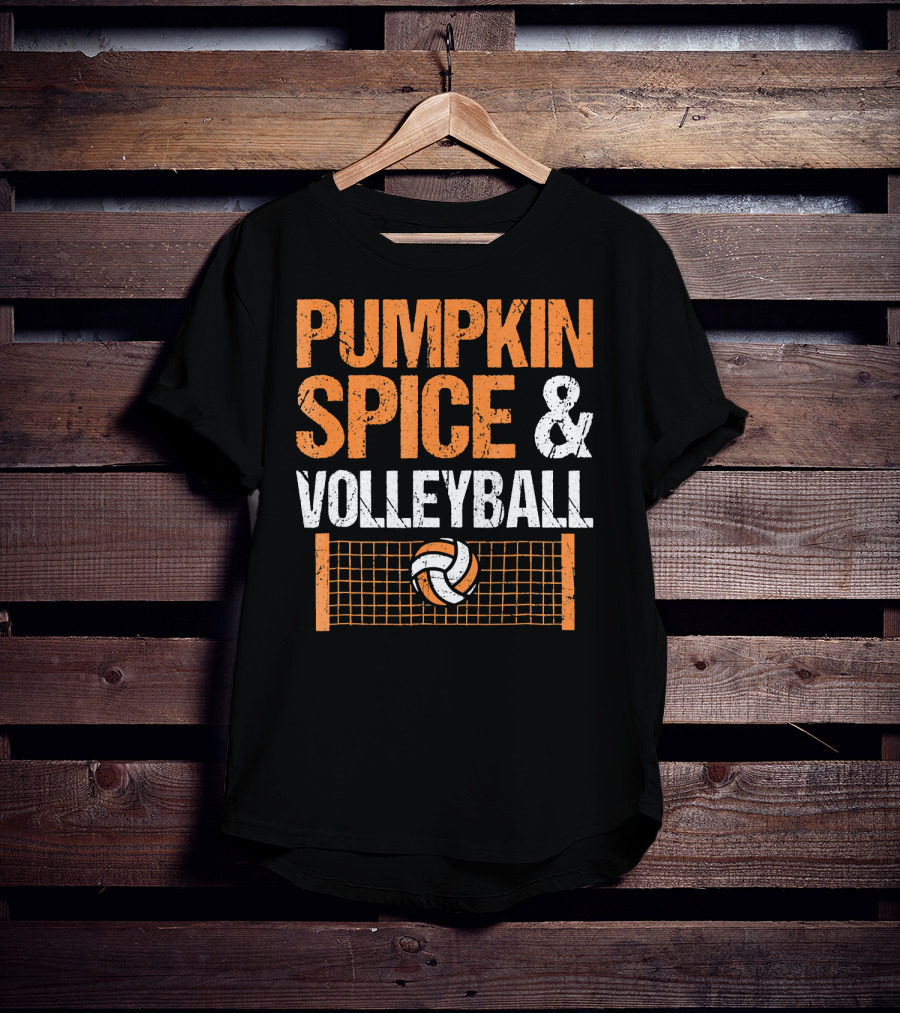 Pumpkin Spice And Volleyball Fall Season Essentials T-Shirt