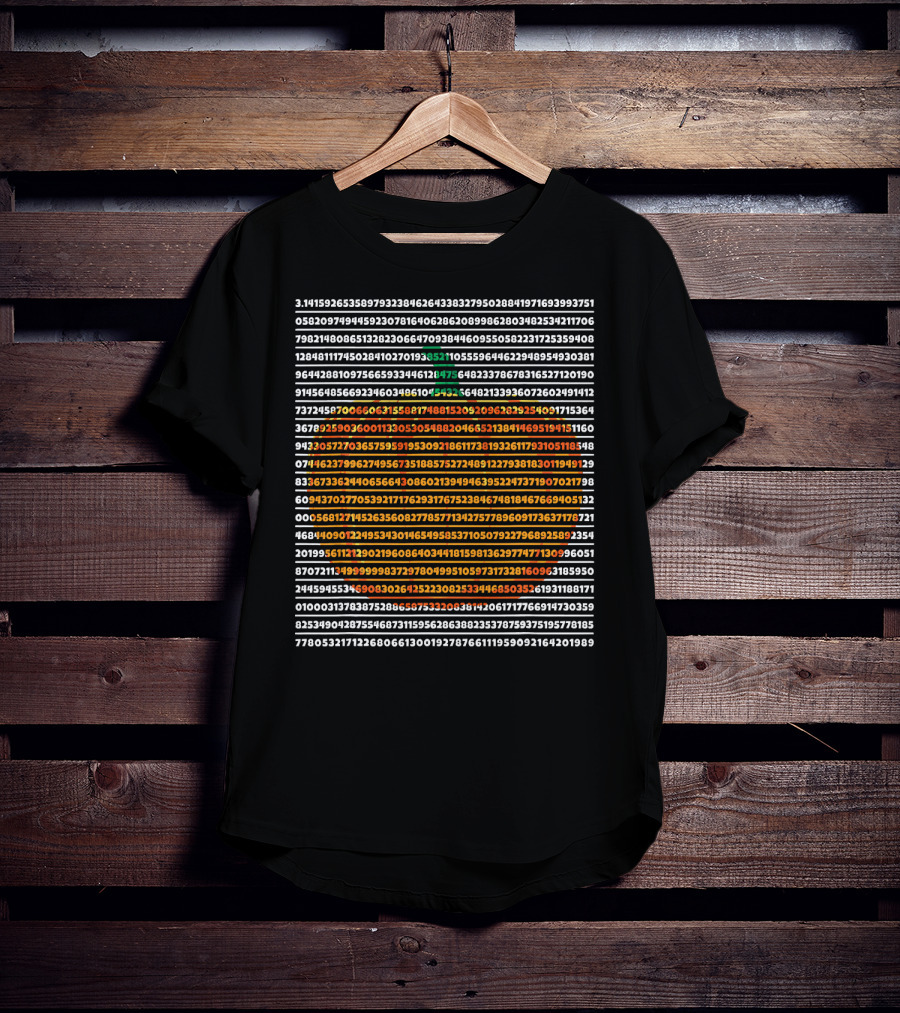 Pi Symbol Pumpkin Pie Math Digits Pi Day T-Shirt