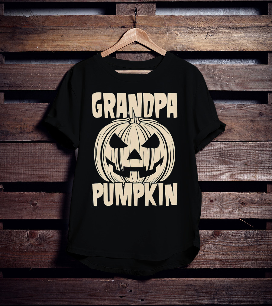 Grandpa Pumpkin Halloween T-Shirt