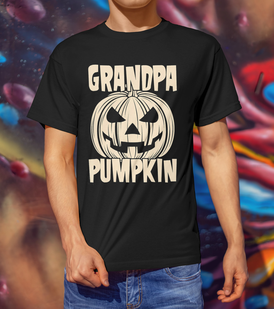 Grandpa Pumpkin Halloween T-Shirt