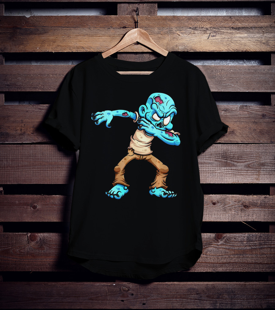 Dabbing Zombie Halloween Dab Creature T-Shirt