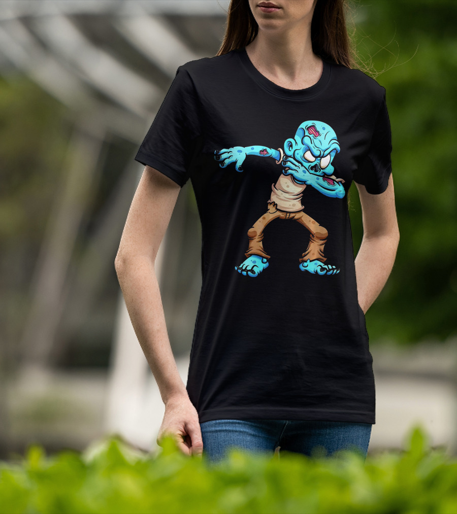 Dabbing Zombie Halloween Dab Creature T-Shirt