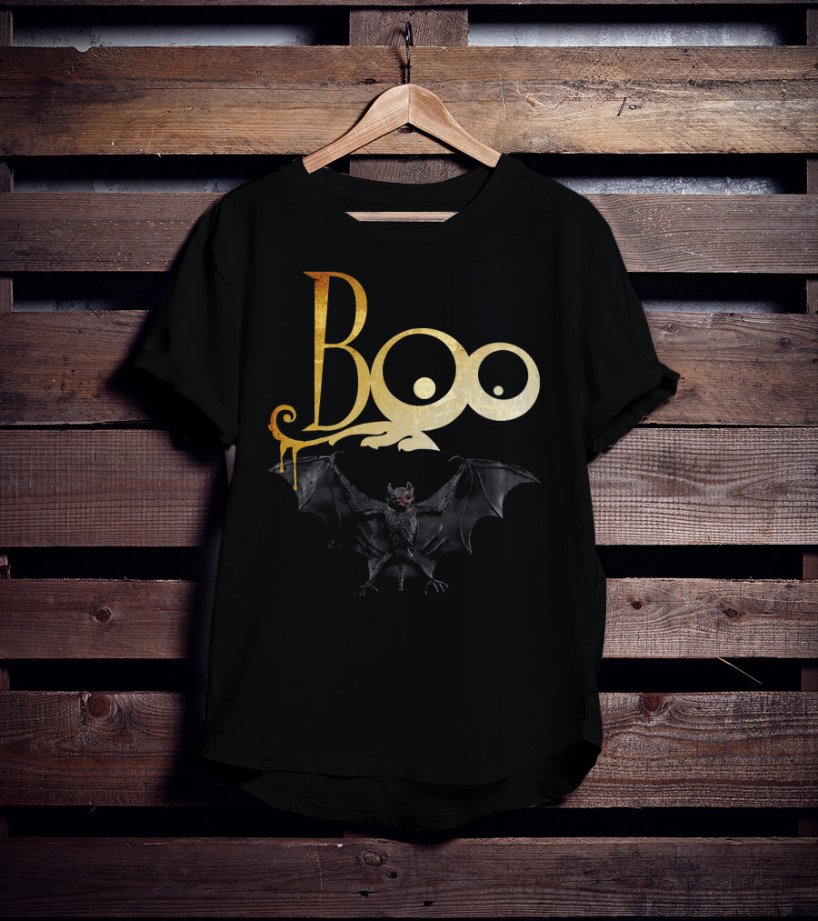 Boo Halloween Cool Bat Spooky Night T-Shirt