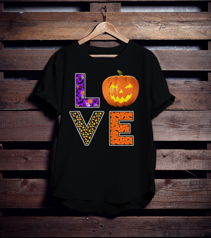 Halloween Trick Treat Love Pumpkin Pat T-Shirt