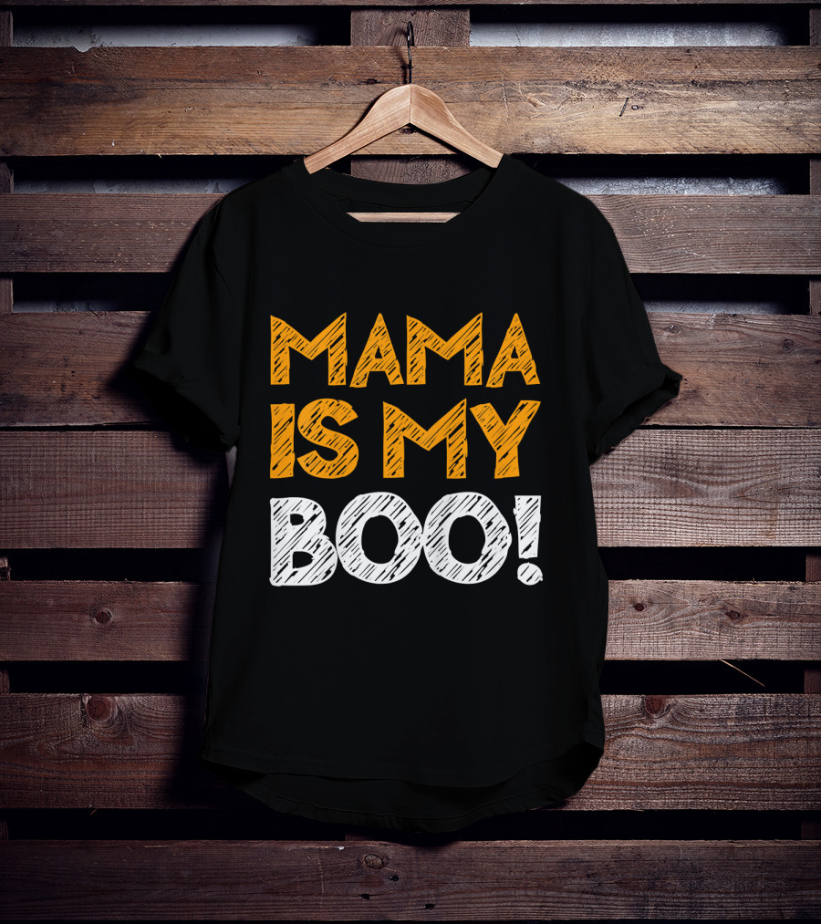 Mama Is My Boo Kids T-Shirt