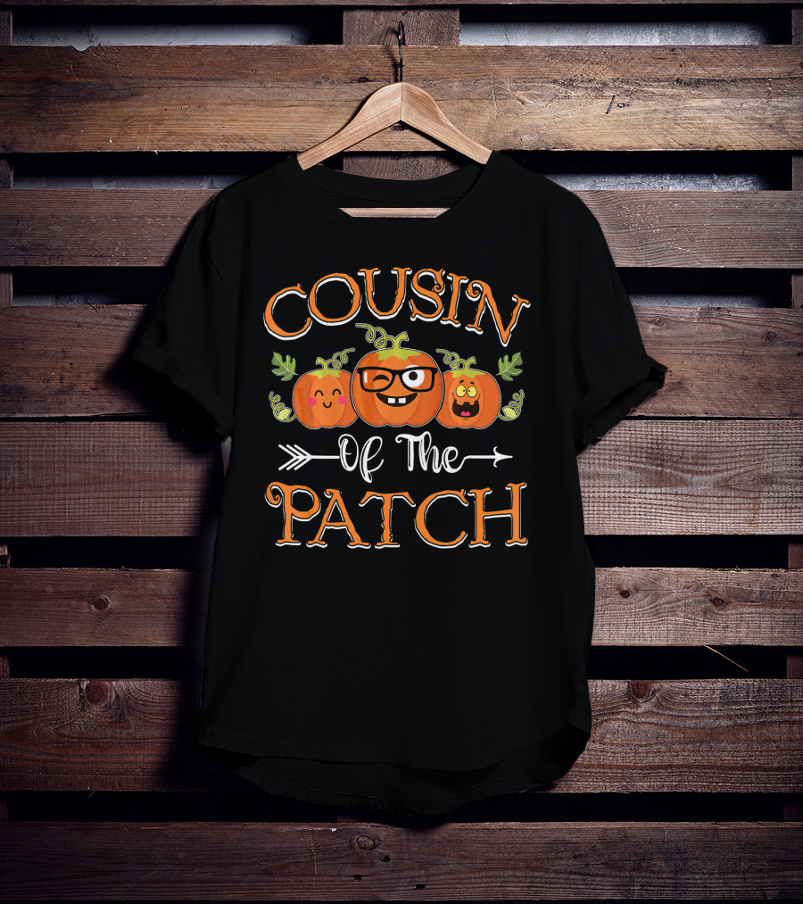 Cousin Of The Patch Pumpkins With Cute Faces And Glasses T-Shirt