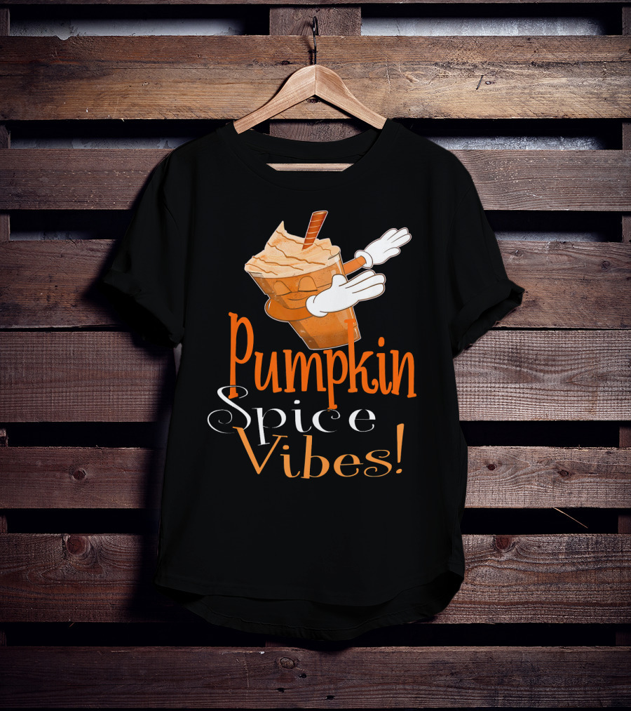 Pumpkin Spice Vibes Frappe Dabbing T-Shirt