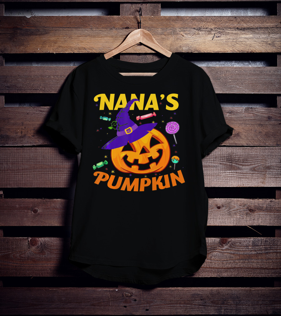 Nana's Pumpkin Halloween Candy For Toddlers T-Shirt