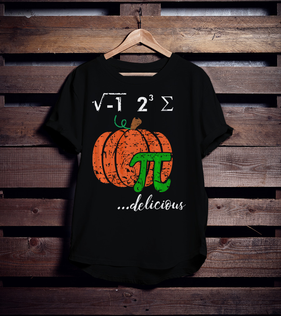 I Ate Some Pumpkin Pi Pie Math Teacher Delicious π 23 Sigma Cube Root Holiday Teacher T-Shirt