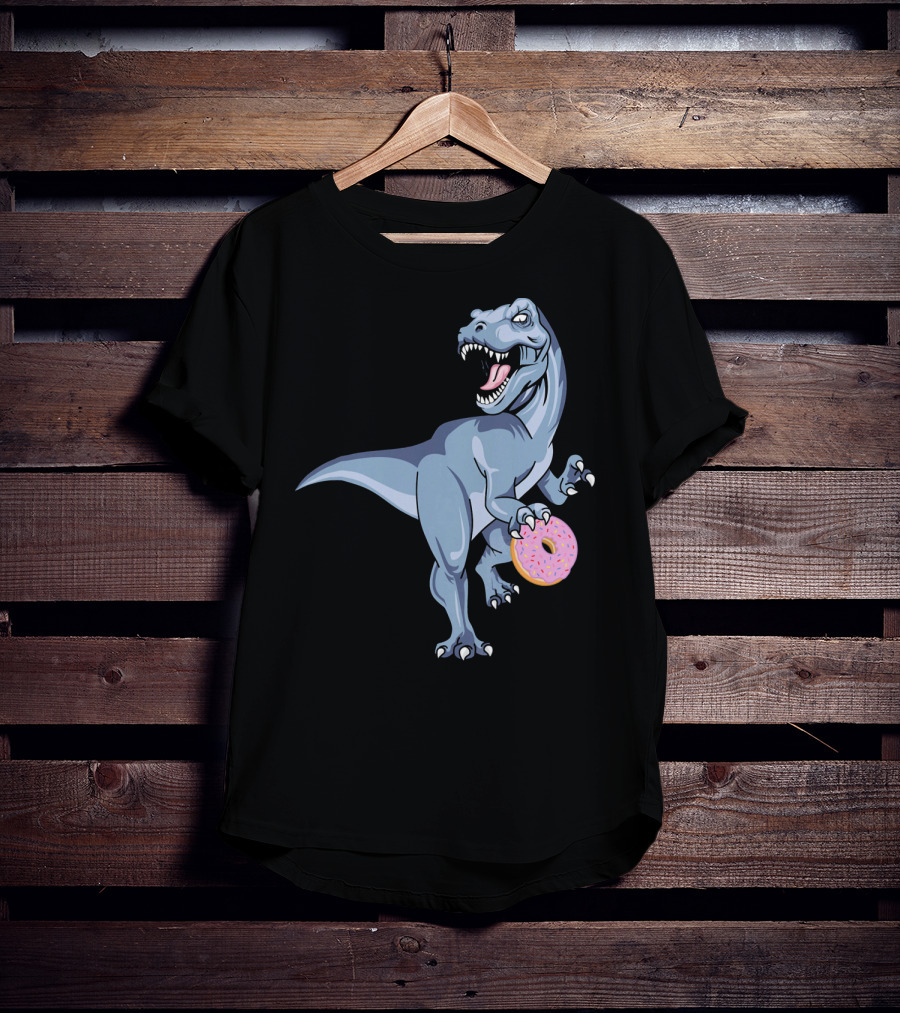 Dinosaur Donut Dino Doughnut Sprinkles T-Rex T-Shirt