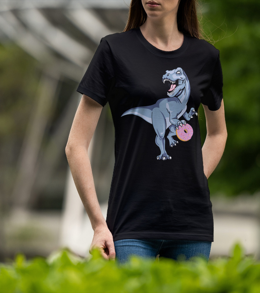 Dinosaur Donut Dino Doughnut Sprinkles T-Rex T-Shirt