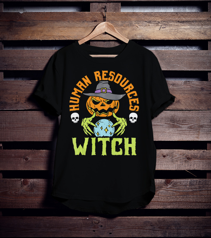 Human Resources Witch Pumpkin Magic T-Shirt