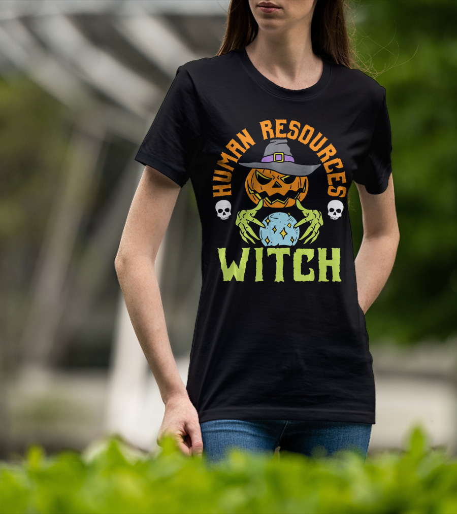Human Resources Witch Pumpkin Magic T-Shirt
