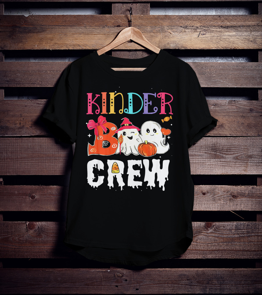 Kinder Boo Crew Halloween Ghosts Candy Pumpkin T-Shirt