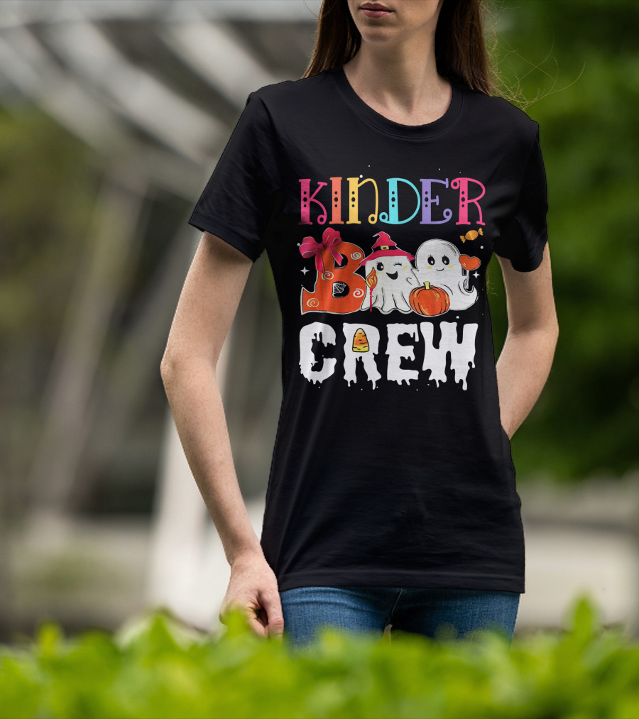 Kinder Boo Crew Halloween Ghosts Candy Pumpkin T-Shirt
