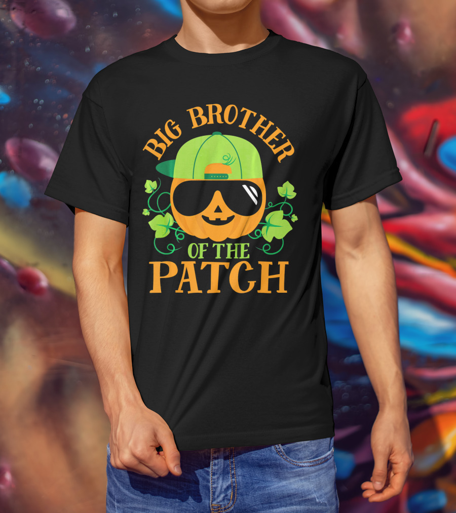 Big Brother Of The Patch Pumpkin Patch Matching Famil T-Shirt