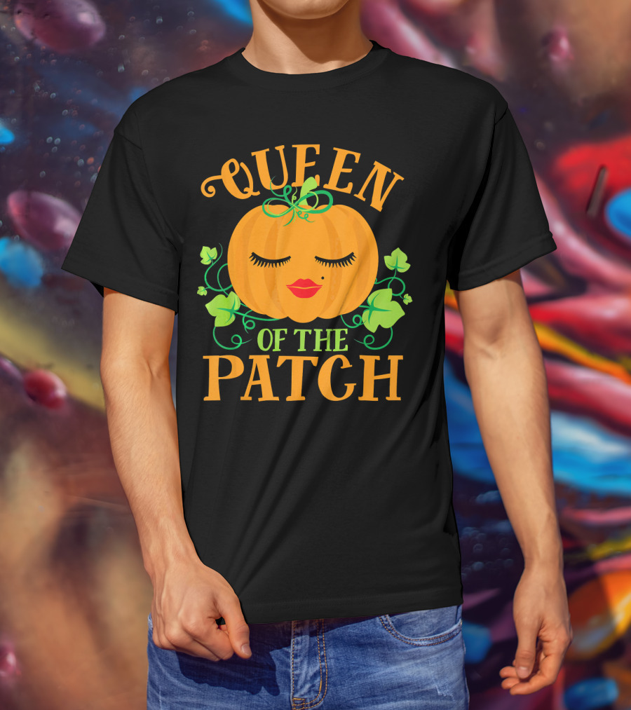 Queen Pumpkin Of The Patch With Vines And Lips T-Shirt