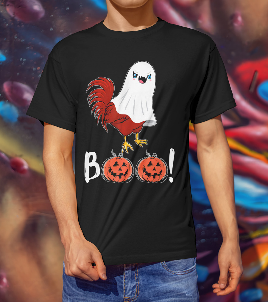 BOO Chicken Ghost Jack-O'-Lanterns T-Shirt