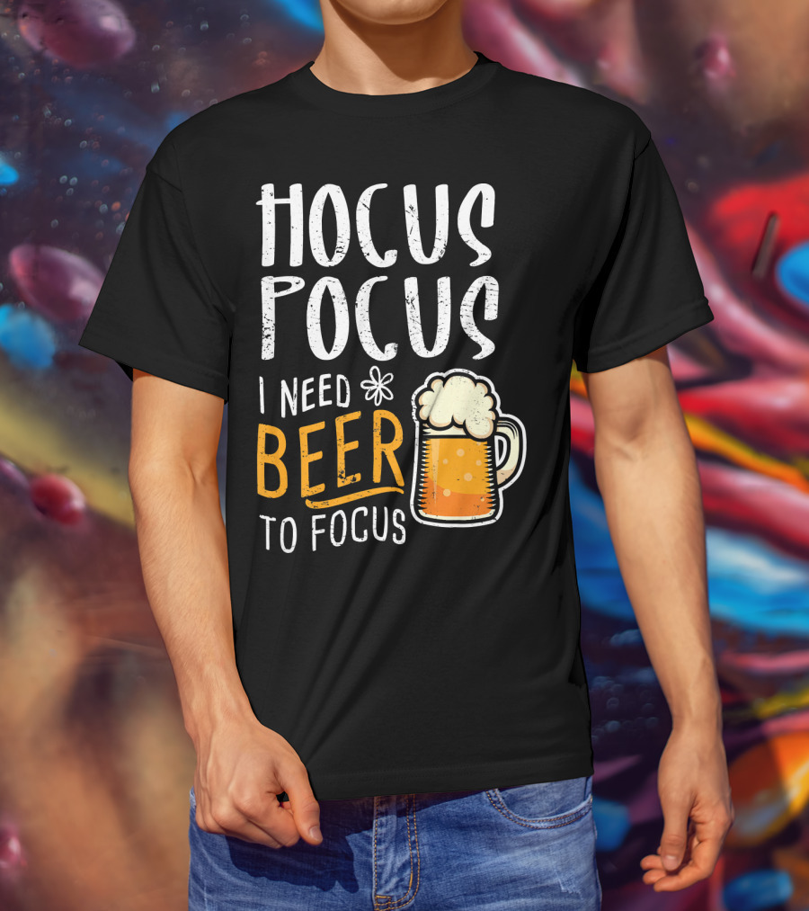 Hocus Pocus I Need Beer To Focus Mug T-Shirt