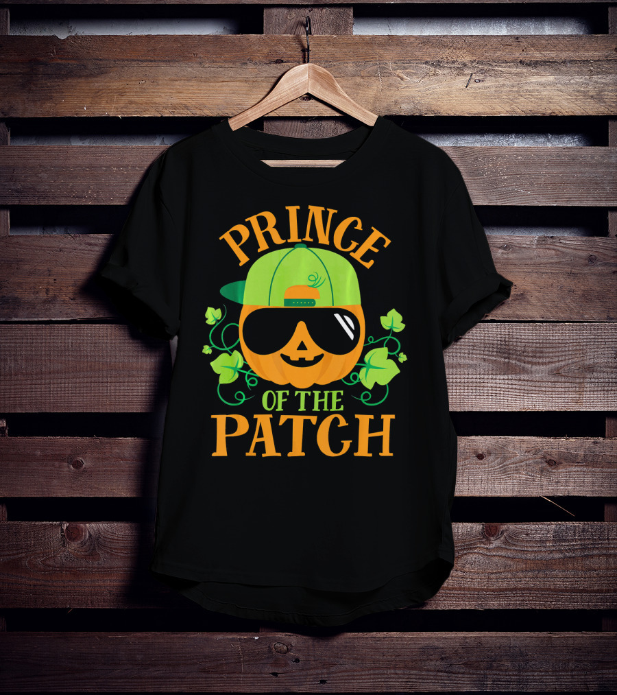 Prince Pumpkin Of The Patch In Shades And Green Hat T-Shirt