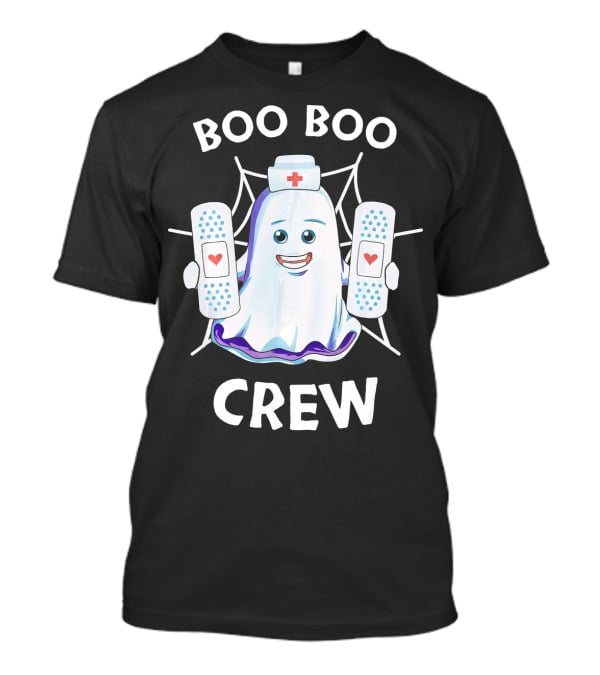 BOO BOO CREW Halloween Funny Nurse Costume T-Shirt