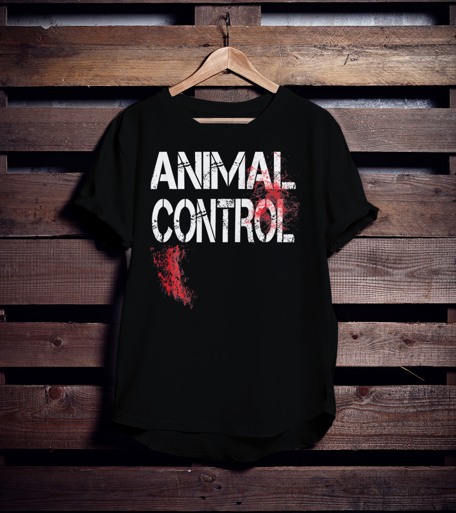 ANIMAL CONTROL Red Paint Splatter T-Shirt
