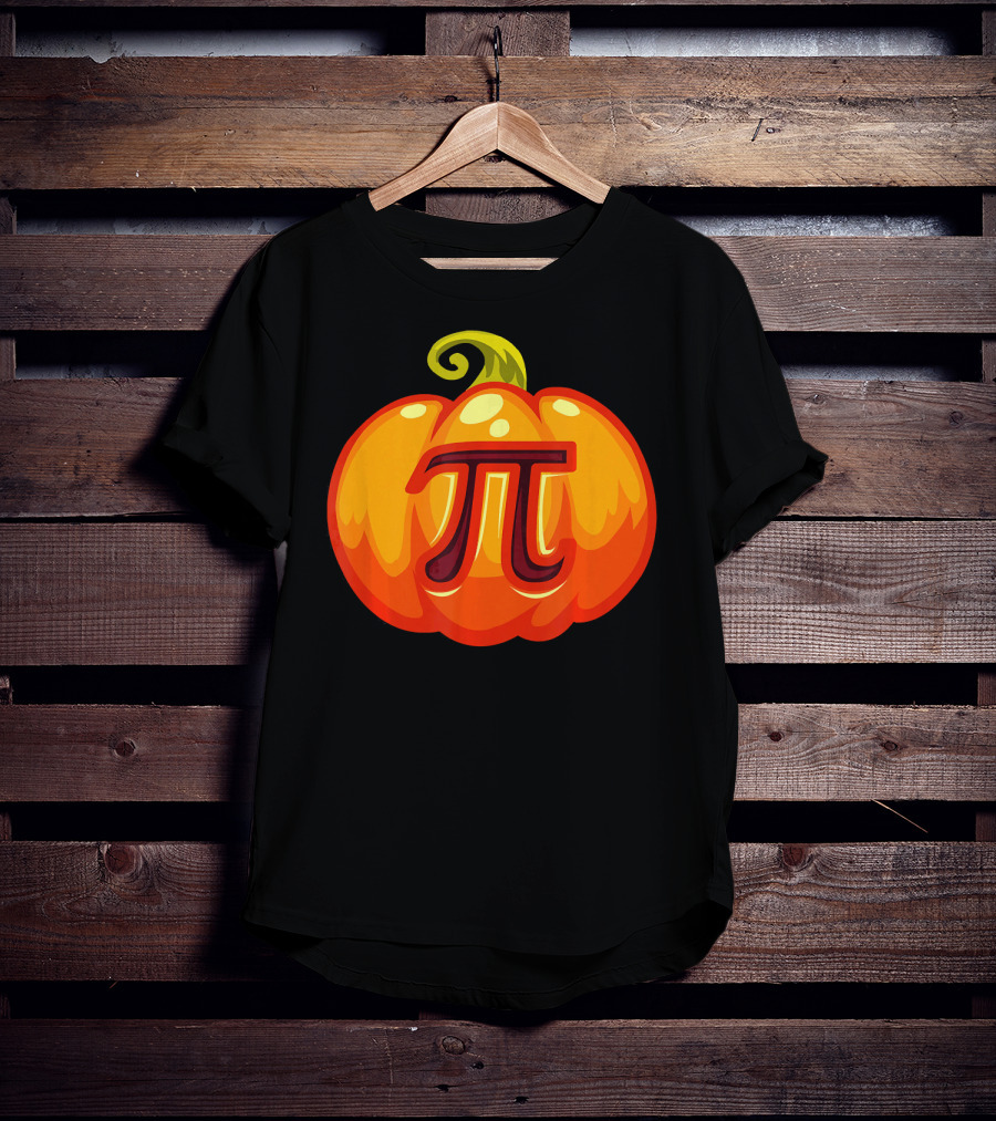 Math Teacher Pi Symbol Pumpkin Halloween Costume T-Shirt