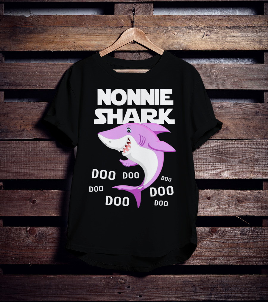 Nonnie Shark Doo Doo Doo Grandma Gift T-Shirt