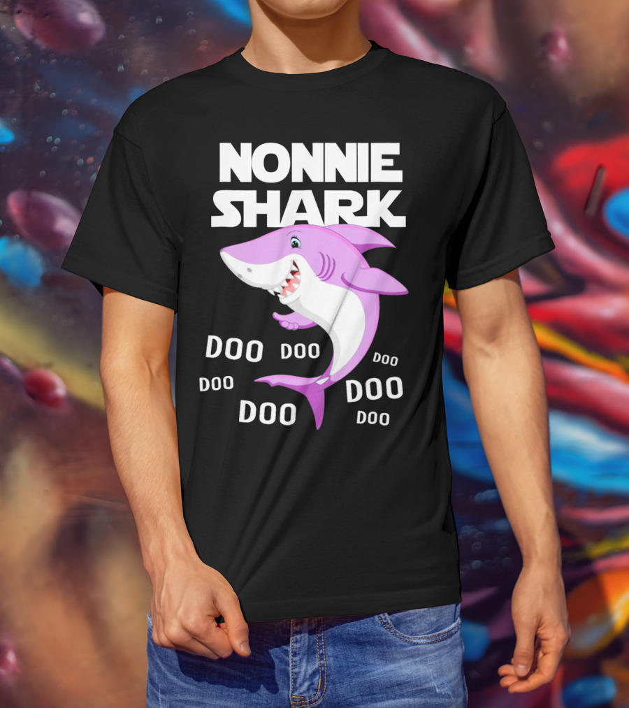 Nonnie Shark Doo Doo Doo Grandma Gift T-Shirt