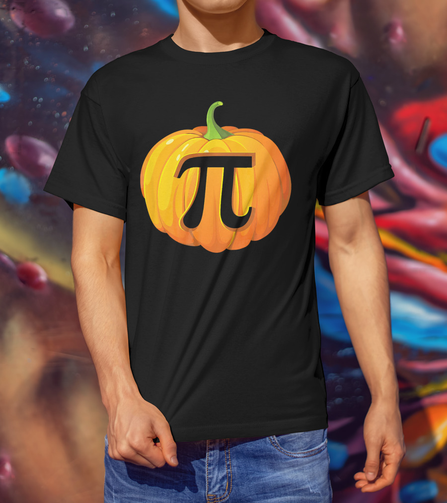 Funny Halloween Math Pun Pumpkin Pi T-Shirt