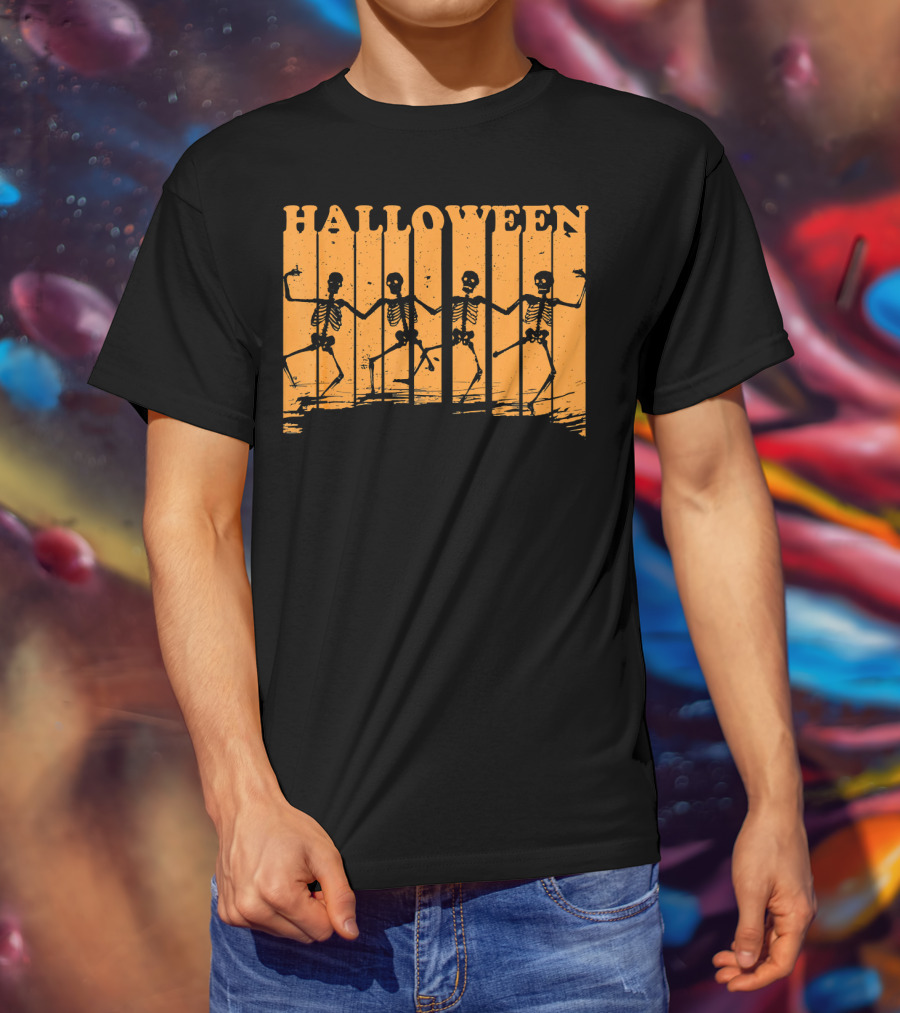 Halloween Dancing Skeletons T-Shirt