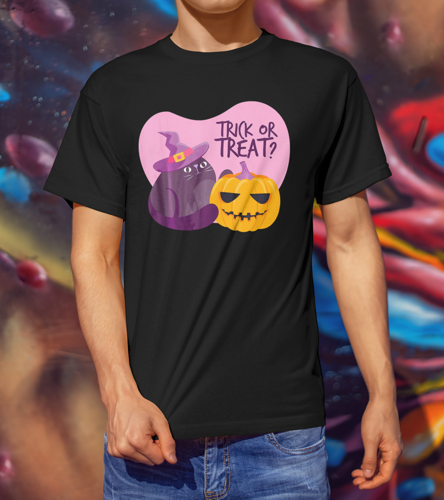 Trick Or Treat Happy Halloween Day Kids Halloween Pump T-Shirt