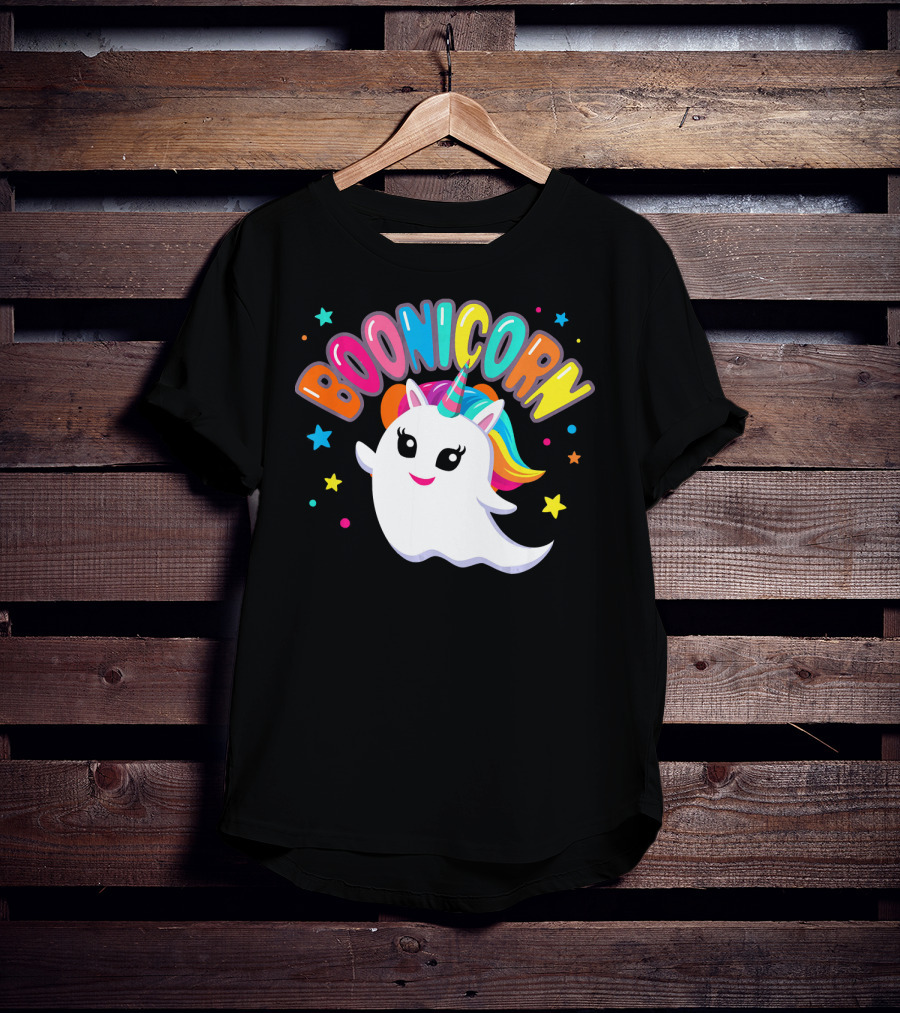 BOONICORN Unicorn Rainbow Stars T-Shirt