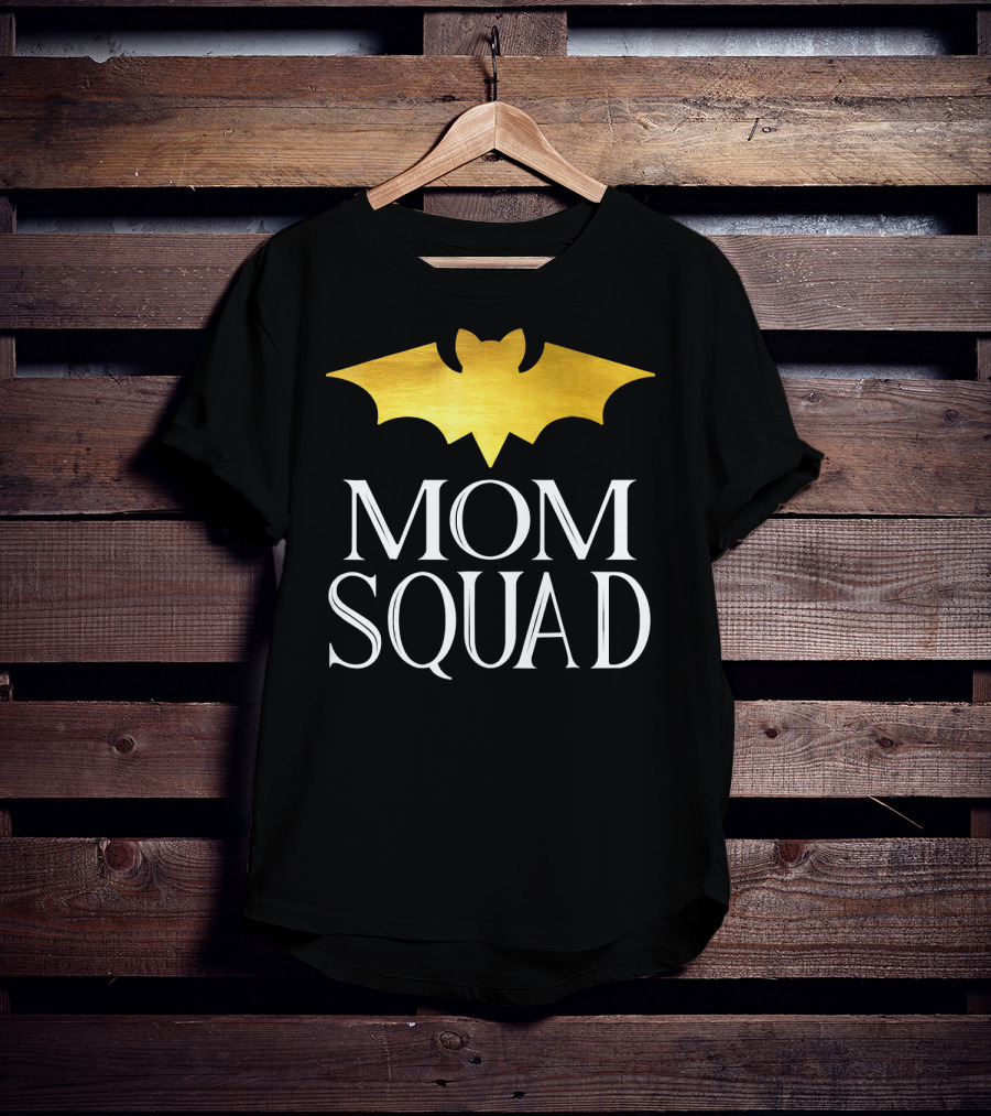 Mom Squad Gold Bat T-Shirt
