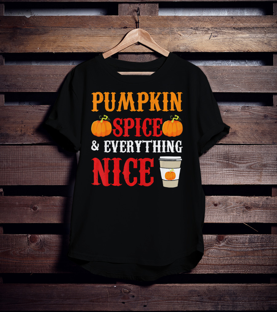Pumpkin Spice And Everything Nice Coffee Halloween Costume T-Shirt