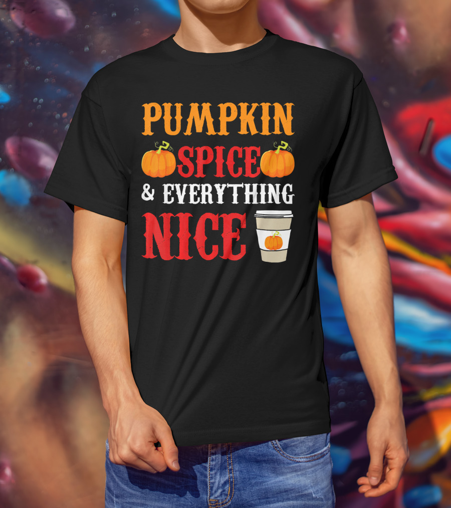 Pumpkin Spice And Everything Nice Coffee Halloween Costume T-Shirt