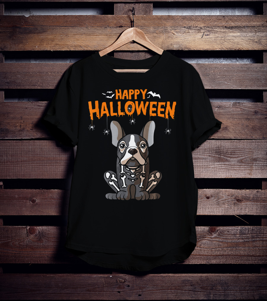 Happy Halloween French Bulldog Frenchie T-Shirt