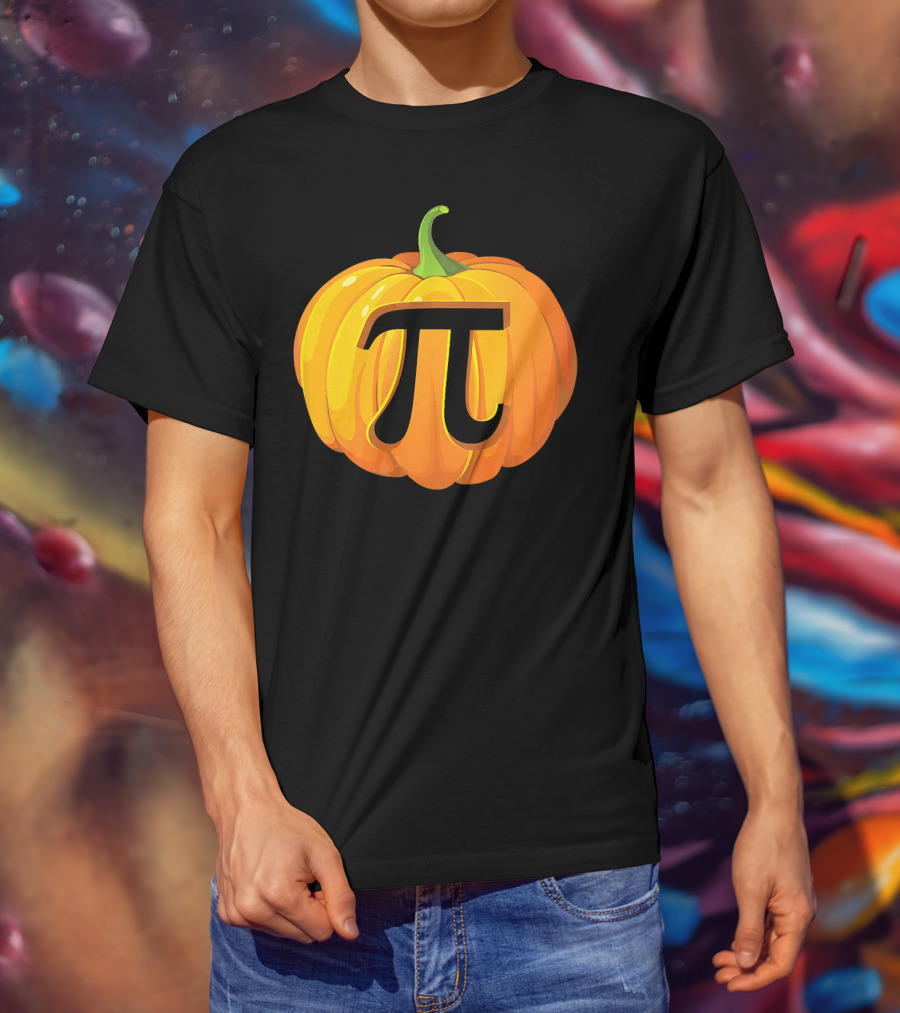 Pumpkin Pi Symbol Halloween Mashup T-Shirt