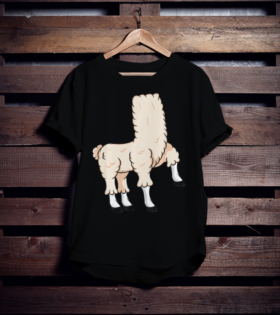Llama Costume Halloween Easy Cosplay Headless T-Shirt