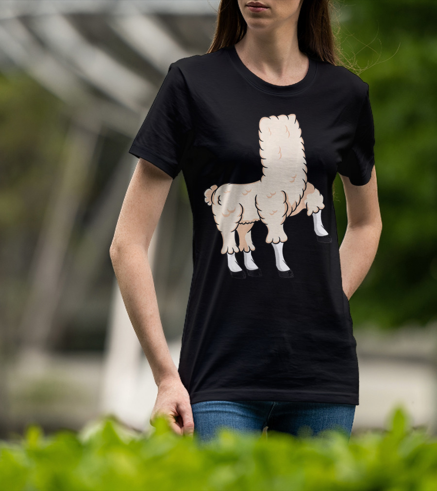 Llama Costume Halloween Easy Cosplay Headless T-Shirt
