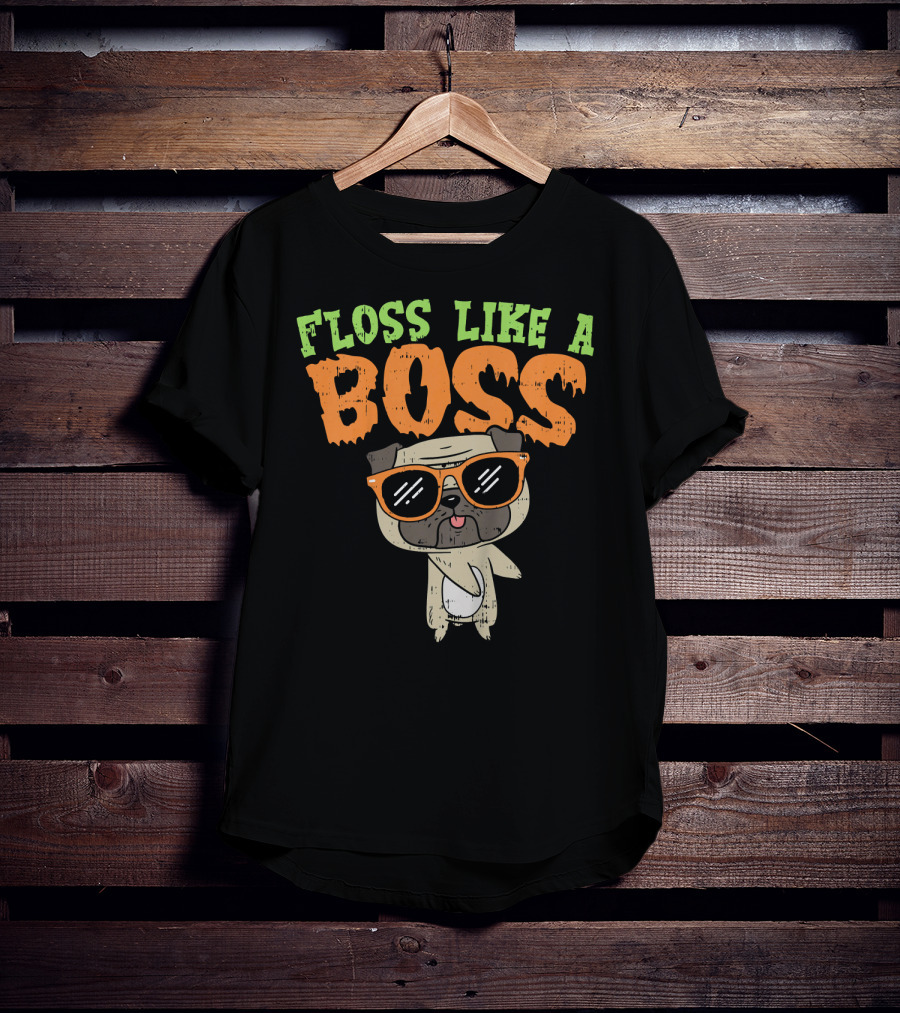 Floss Like A Boss Pug T-Shirt
