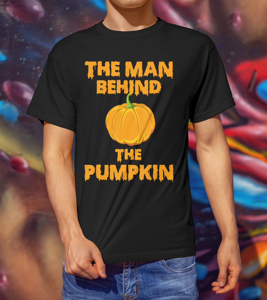 The Man Behind The Pumpkin Halloween T-Shirt