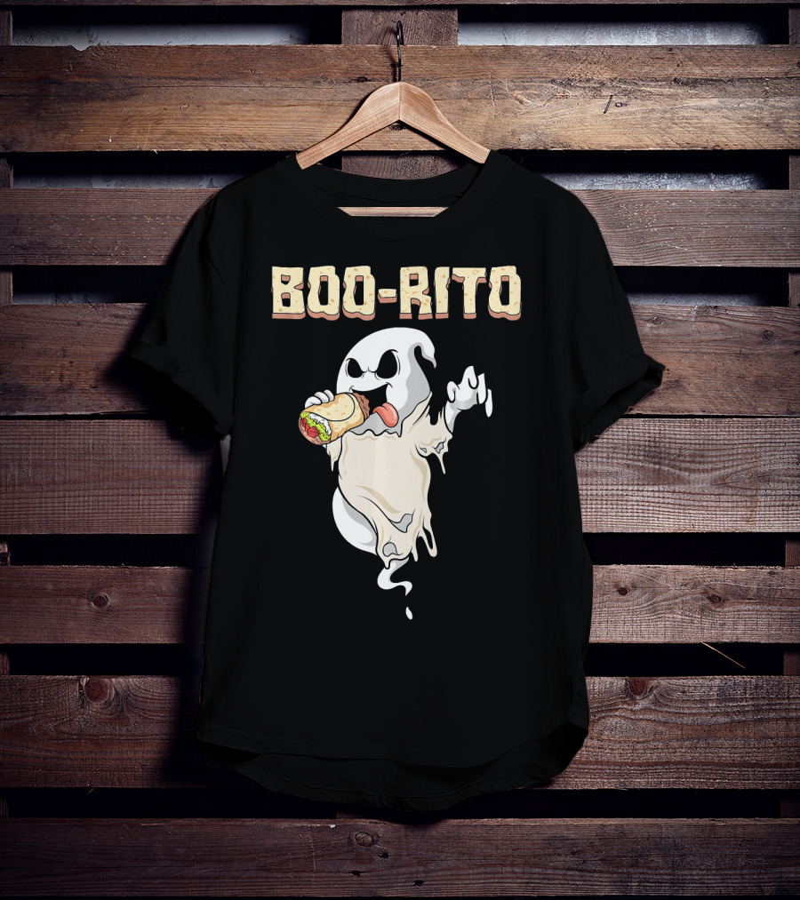 BOO-RITO Ghost Eating Burrito T-Shirt