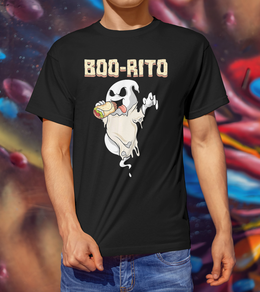 BOO-RITO Ghost Eating Burrito T-Shirt