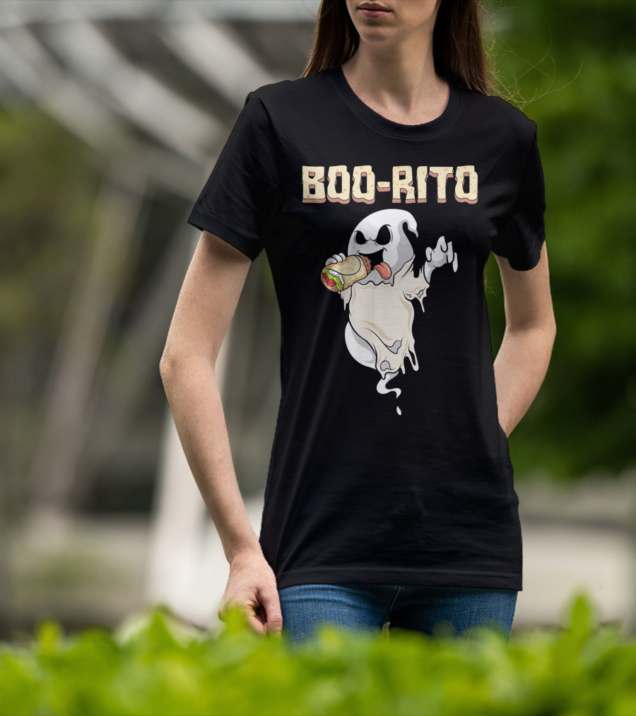 BOO-RITO Ghost Eating Burrito T-Shirt