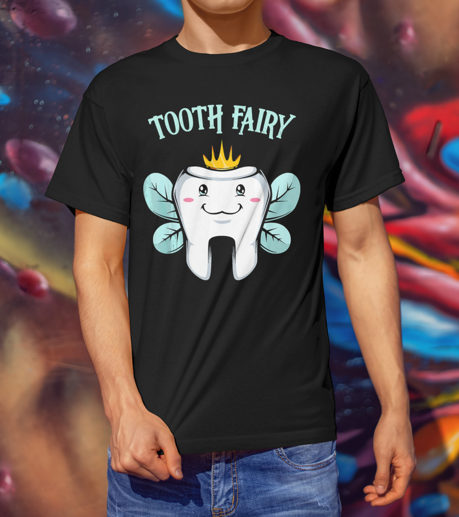 Tooth Fairy Crowned Fantasy Halloween Costume T-Shirt