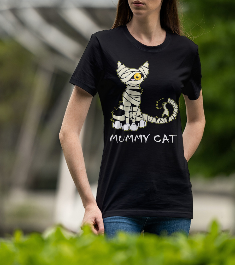 Mummy Cat Black Cat Mummy T-Shirt